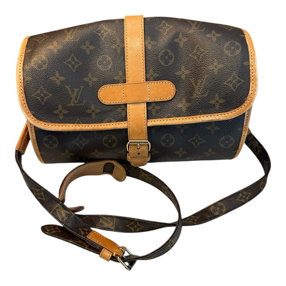 Louis Vuitton Brown and Tan Monogram Bag